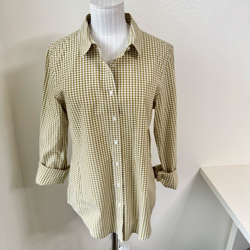 Pendleton Women’s Gingham Button Down Shirt - Oli… - image 2